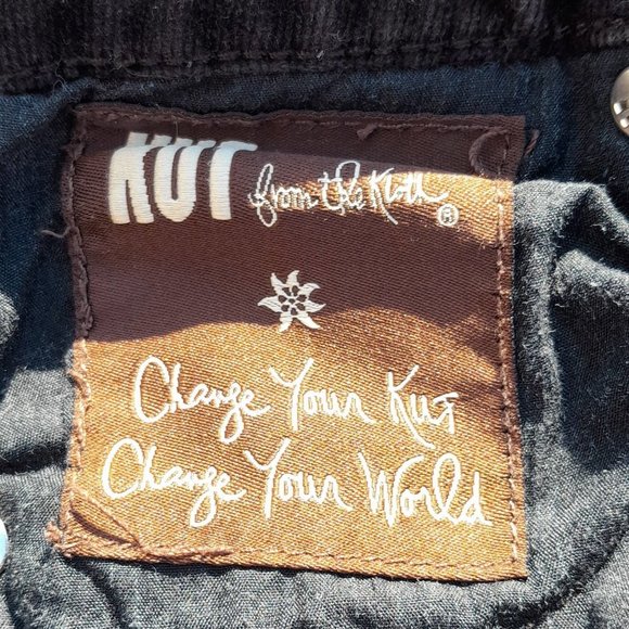 Kut from the Kloth - Brown Corduroy Straight Leg Jeans Size 6 - Picture 6 of 8